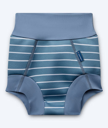 Watery badblöja för barn - Neoprene Swim Nappy - Nordic Blue Stripes