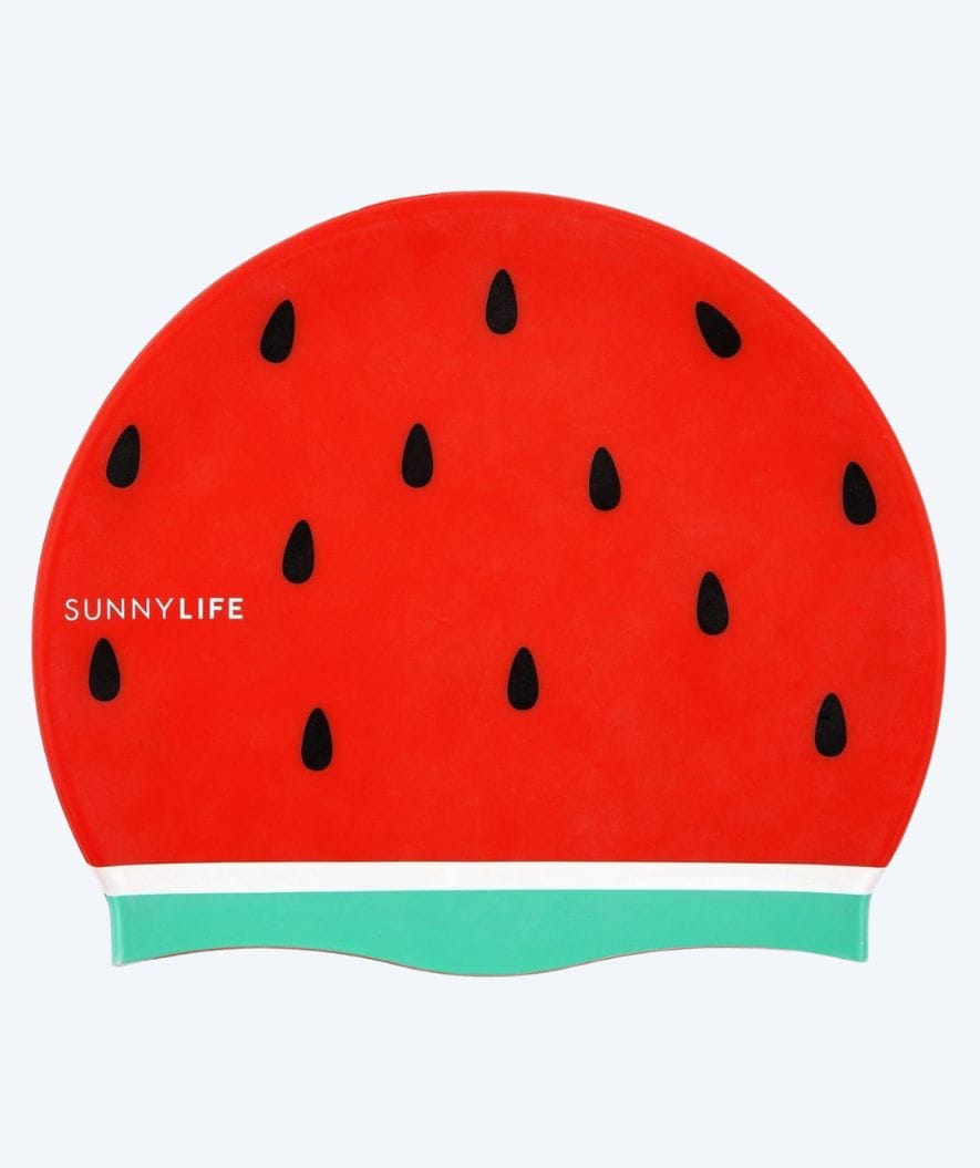 Sunnylife badmössa för barn - Watermelon - Röd/grön