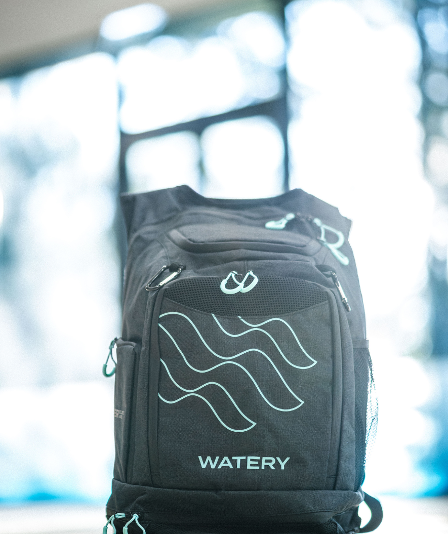 Watery simväska - Viper Elite 45L - Mörkblå/vit