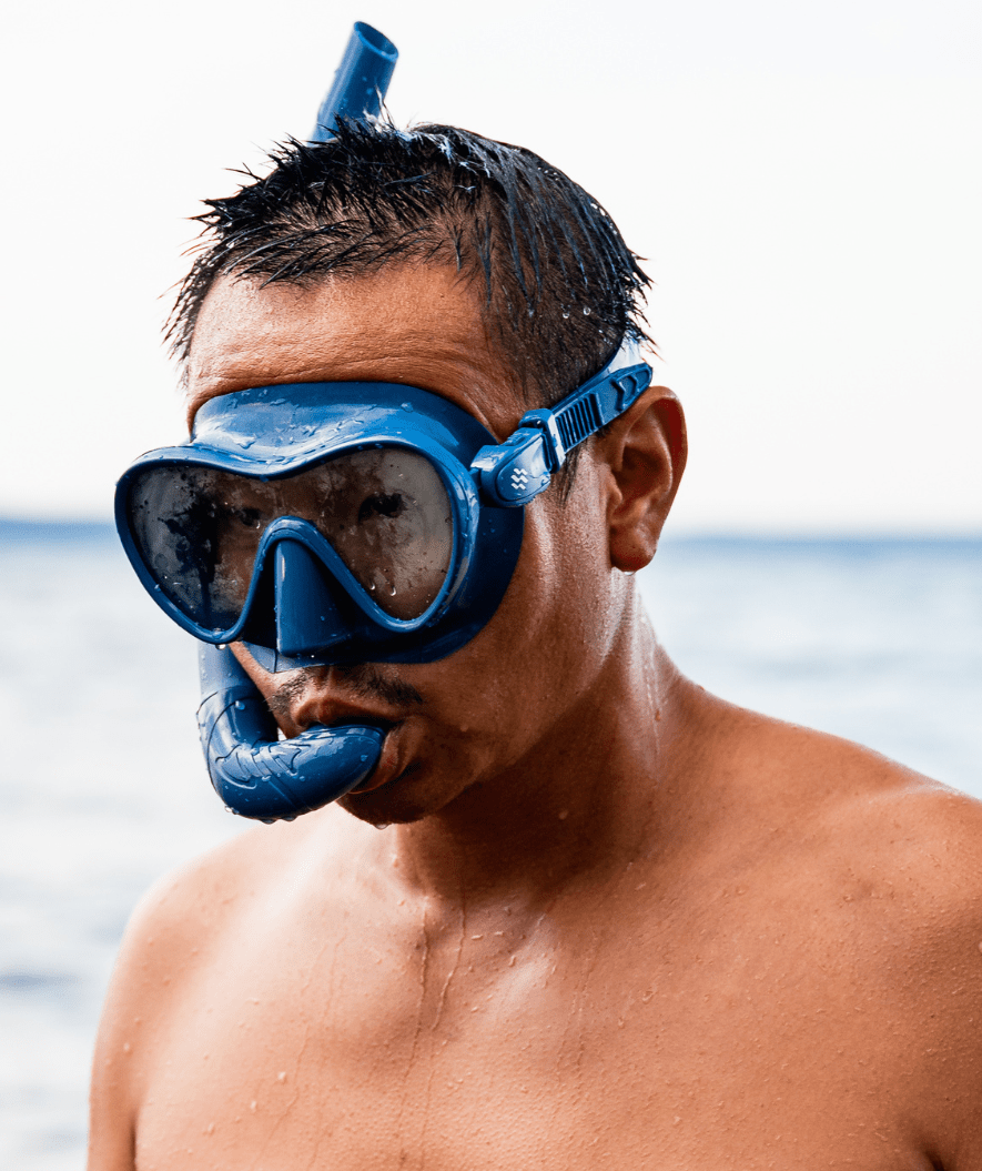 Watery Combo snorkelset för vuxna - Cliff - Svart