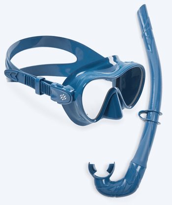 Watery Combo snorkelset för barn - Cliff - Mörkblå