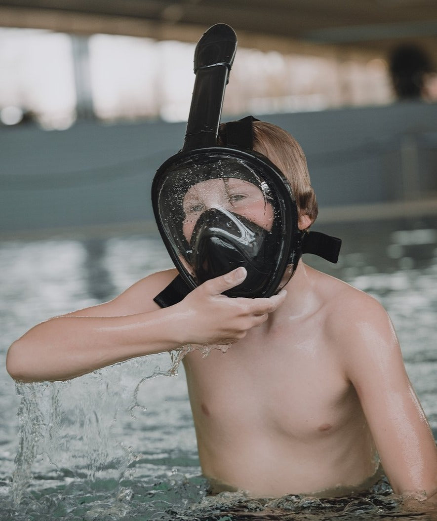 Watery snorkelmask för barn - Oxygen - Svart