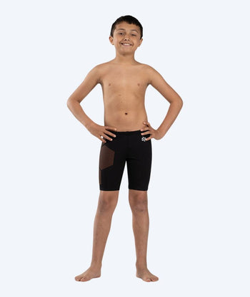 Watery långa badbyxor för pojkar - Surfy Eco - Orange Corner