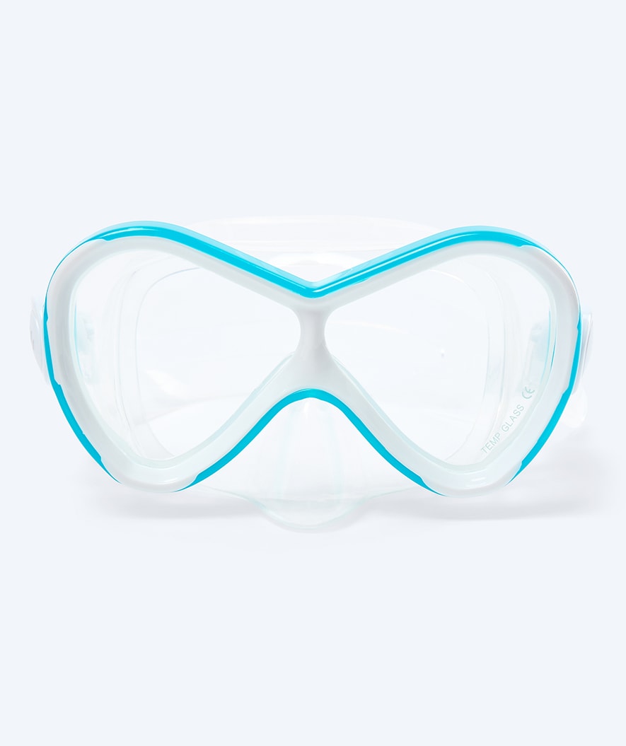 Watery Combo snorkelset för barn - Triton Full-dry - Ljusblå