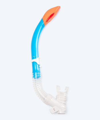 Watery semi-dry snorkel för barn - Triton - Blå