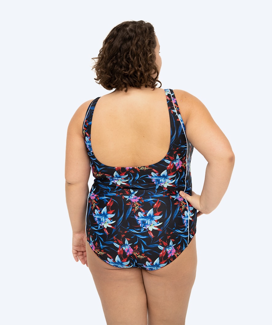 Watery baddräkt plus size för dam - Marilla - Arvia Blue