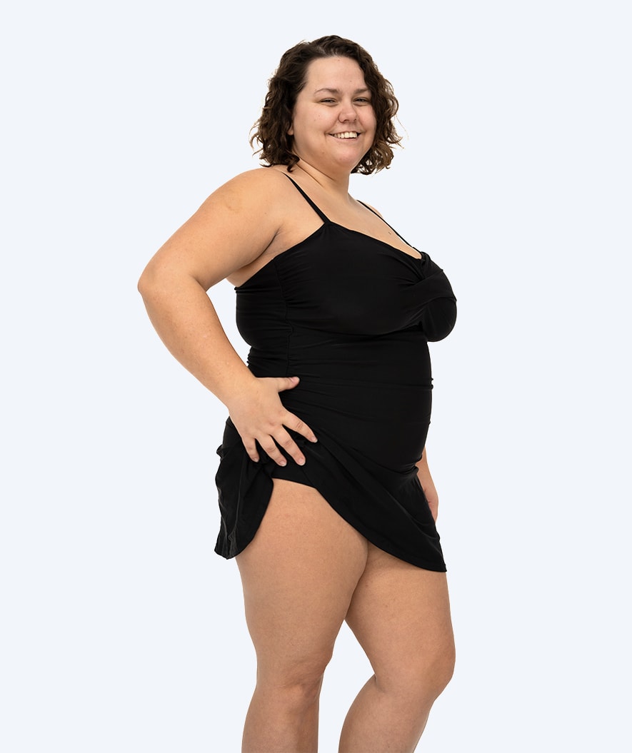 Watery baddräkt med kjol för dam - Lana - Svart