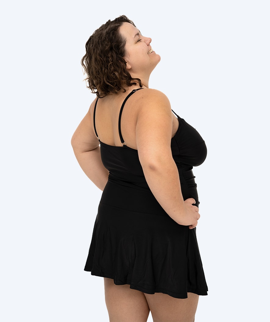 Watery baddräkt med kjol för dam - Lana - Svart