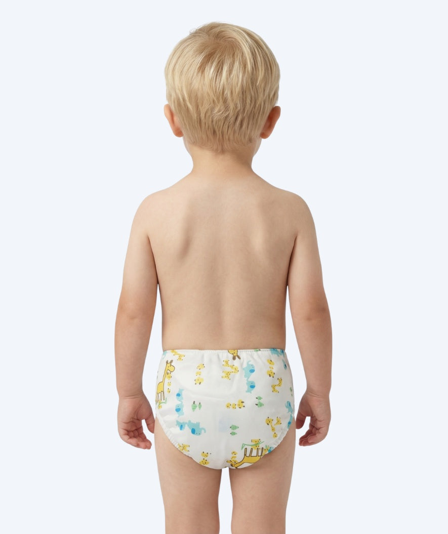 Watery badblöja - Ondine - Vit med tryck