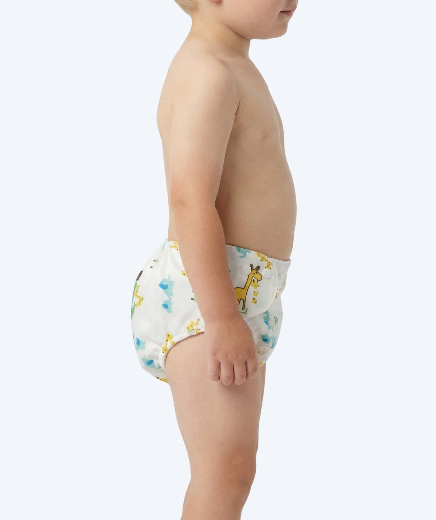 Watery badblöja - Ondine - Vit med tryck