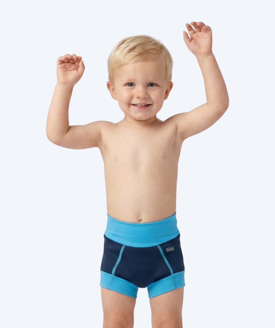 Watery blöjbadbyxor för barn - Neoprene Swim Nappy - Atlantic Blue