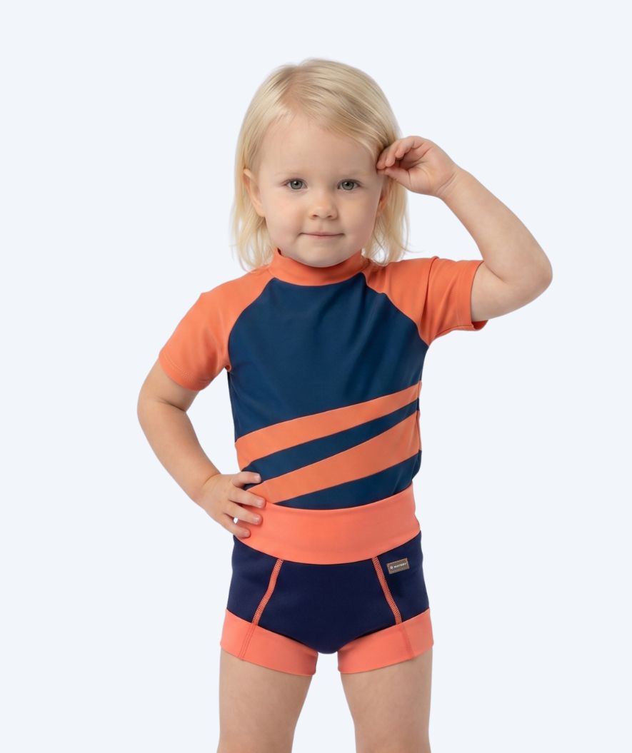 Watery blöjbadbyxor för barn - Neoprene Swim Nappy - Atlantic Orange