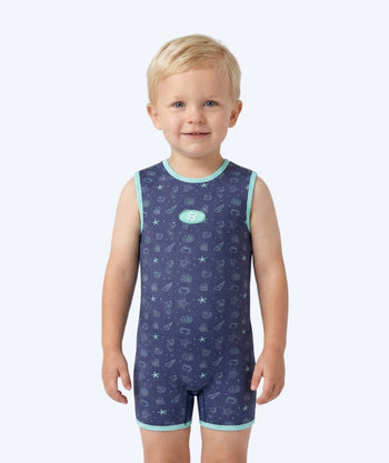 Watery våtdräkt för barn - Baia Wrap - Atlantic Turquoise