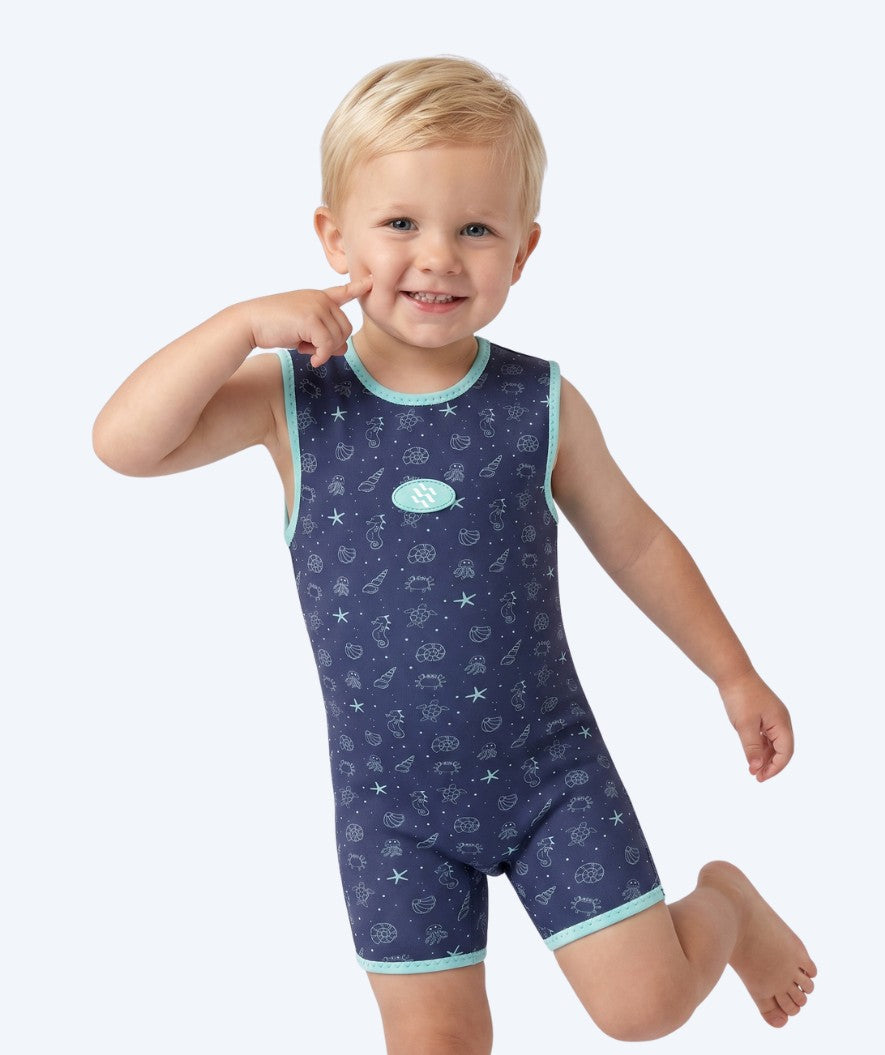 Watery våtdräkt för baby - Baia Wrap - Atlantic Turquoise