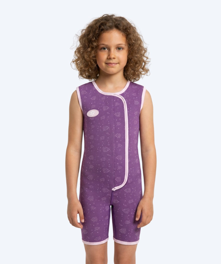 Watery våtdräkt för barn - Baia Shorty - Atlantic Purple