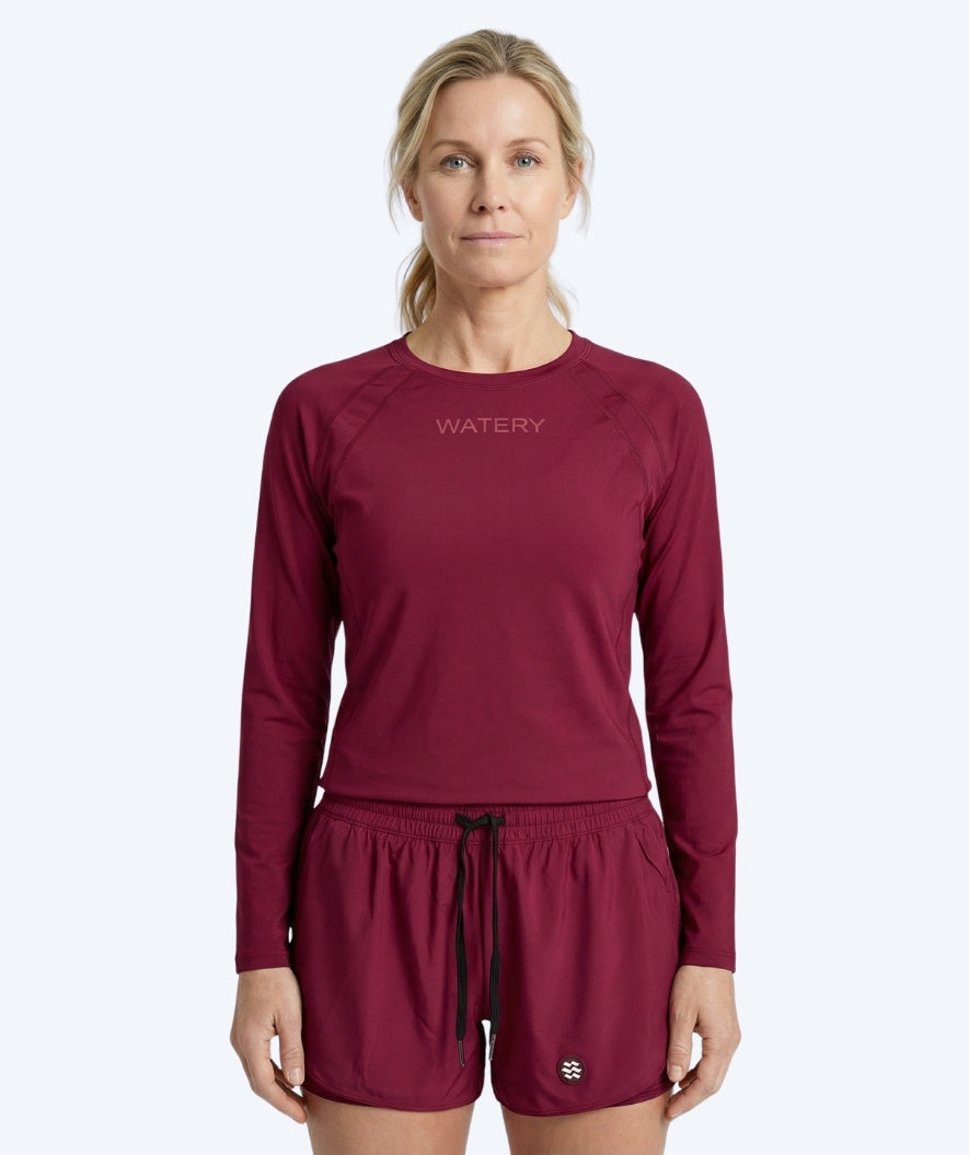 Watery badshorts för dam - Remington - Mörkröd