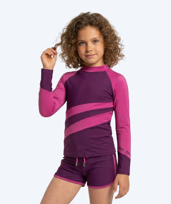 Watery UV-tröja för barn - Manami Långärmad Rashguard - Lila