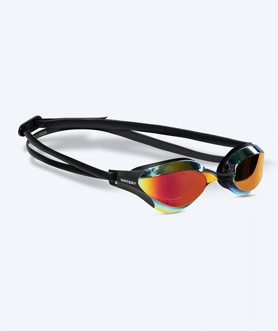 Watery Elite simglasögon - Rattle Pro Mirror - Svart/guld