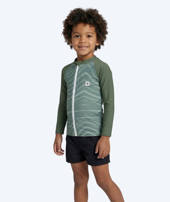 Watery UV-tröja för barn - Fjord Långärmad Rashguard - Grön