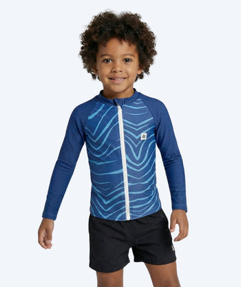 Watery UV-tröja för barn - Fjord Långärmad Rashguard - Mörkblå