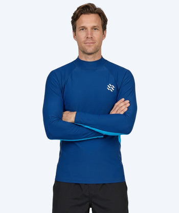 Watery UV tröja för herr - Scylla Långärmad Rashguard - Mörkblå/ljusblå