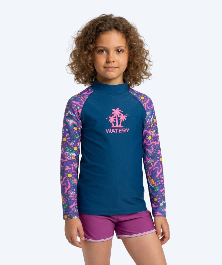 Watery UV-tröja för barn - Osiris Långärmad Rashguard - Multifärgad/mörkblå