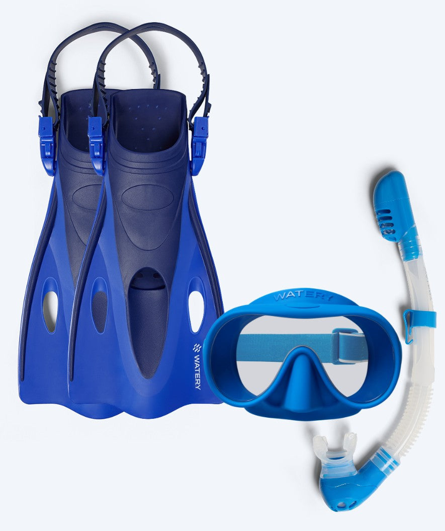 Watery snorkelset för barn (4-10) - Launch/Alton - Blå