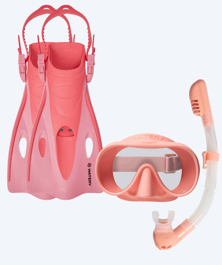 Watery snorkelset för barn (4-10) - Launch/Alton - Rosa