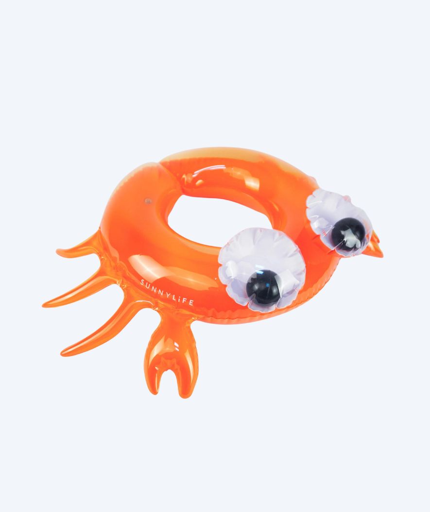 Sunnylife badring för barn - Kiddy Crab - Orange