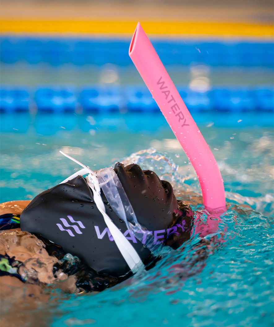 Watery frontsnorklar för junior (10-16) - Hydrolite - Svart