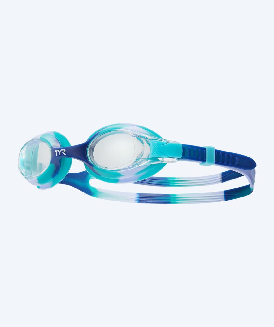 TYR simglasögon för barn - Swimple - Blå/vit