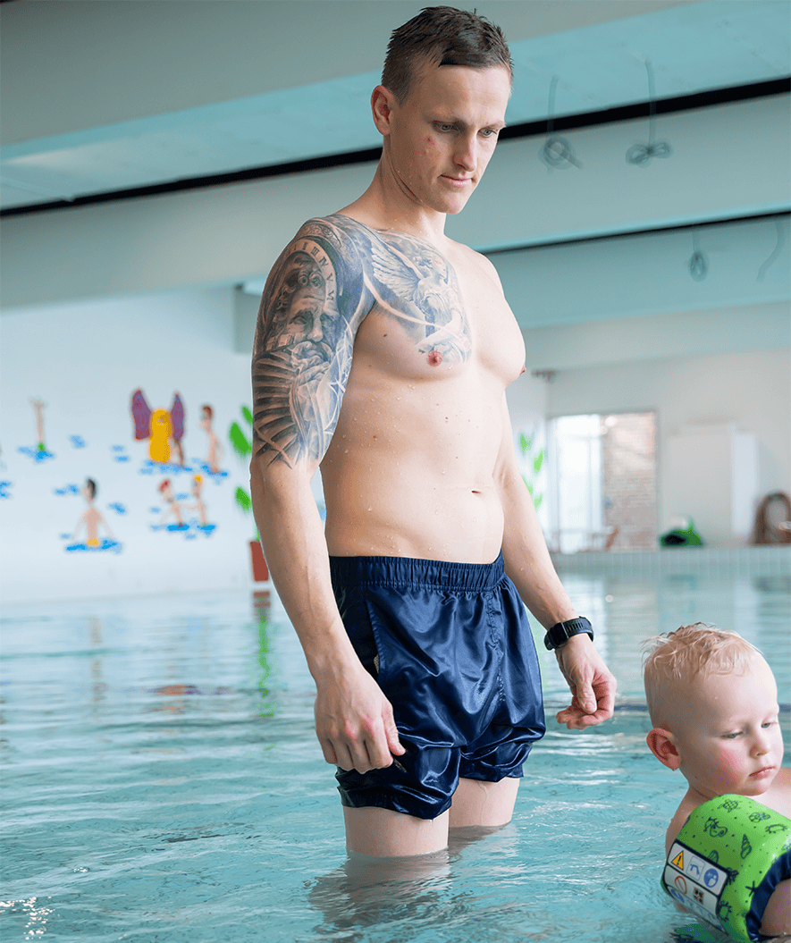 Watery badshorts för herr - Waverly - Mörkblå