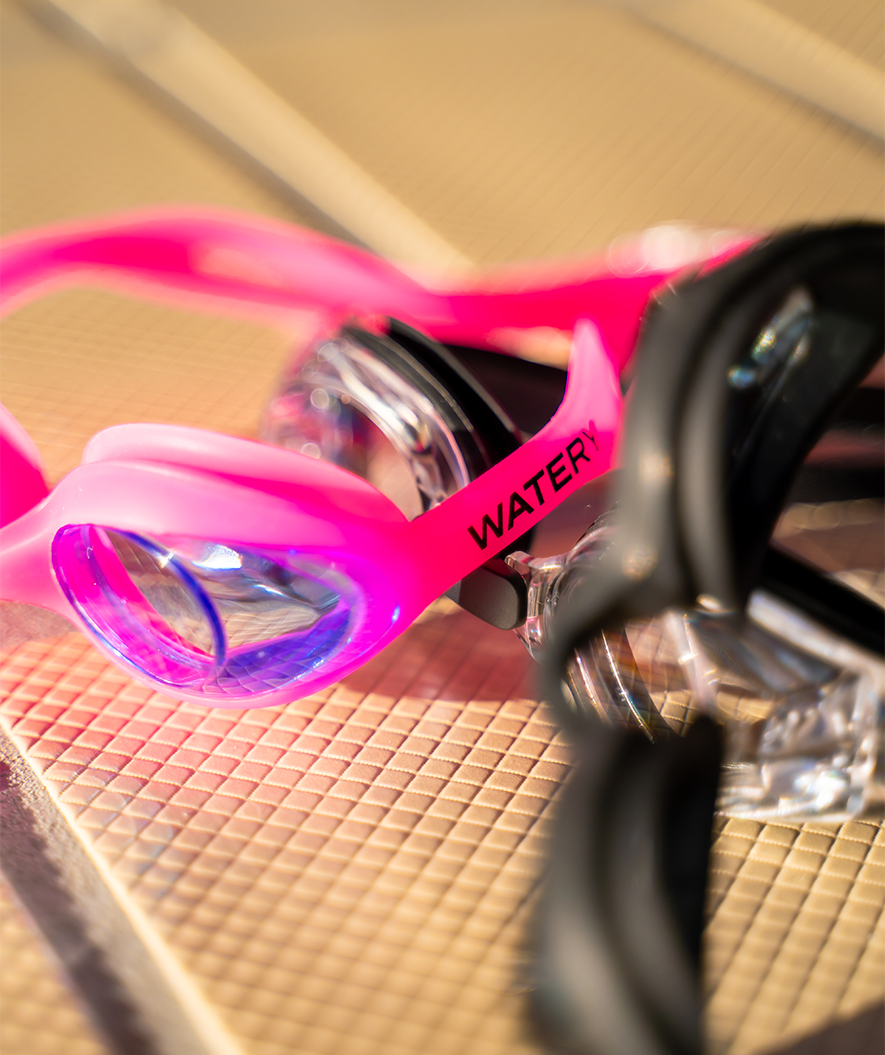 Watery närsynta simglasögon med styrka för barn - (-1.5) till (-7.0) - Baffin - Svart