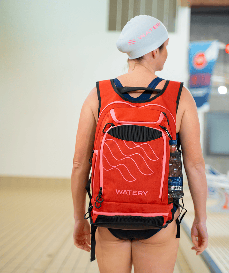 Watery simväska - Viper Elite 45L - Mörkblå/vit