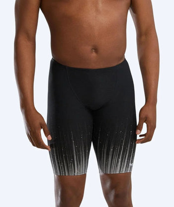TYR långa badbyxor för herr - Durafast Elite Speedwarp - Svart/vit
