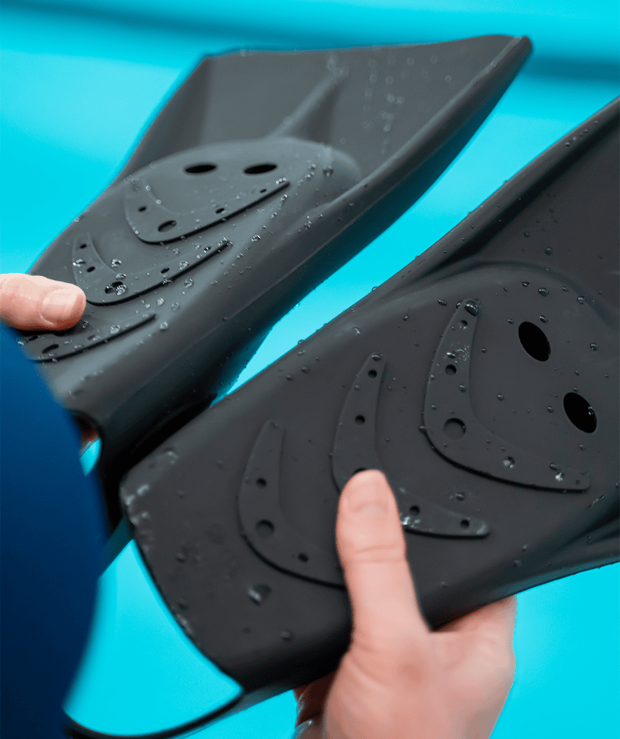 Watery simfötter - Cardinal Powerfin Pro - Svart