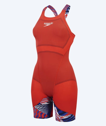Speedo tävlingsbaddräkt för flickor - LZR Ignite - Röd/Blå