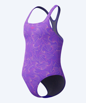 Speedo baddräkt för flickor - Hyperboom Allover Medalist - Lila