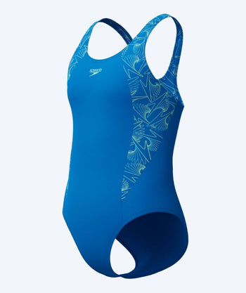 Speedo baddräkt för flickor - Hyperboom Splice Muscleback - Ljusblå