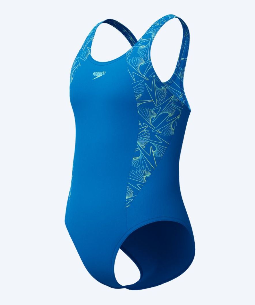 Speedo baddräkt för flickor - Hyperboom Splice Muscleback - Ljusblå