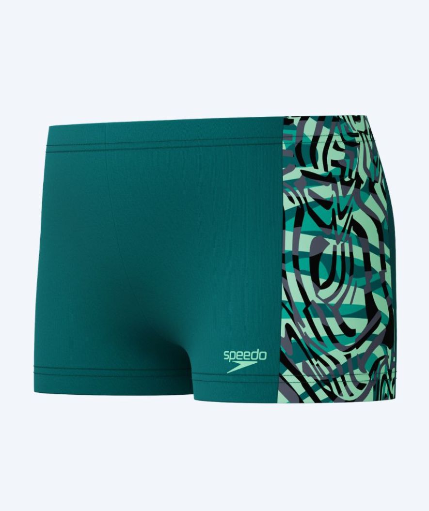 Speedo aquashorts för pojkar - Digital Panel - Grön/svart