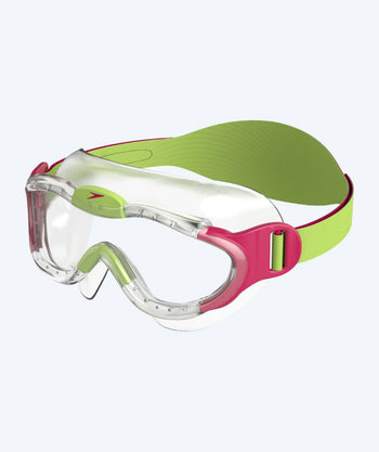 Speedo simglasögon för barn (2-6) - Sea Squad Mask - Klar/rosa