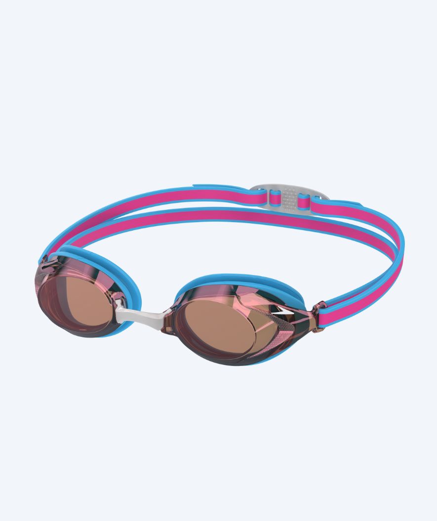Speedo simglasögon tävling för barn (6-14) - Vanquisher 3.0 Mirrored - Ljusrosa/bronse