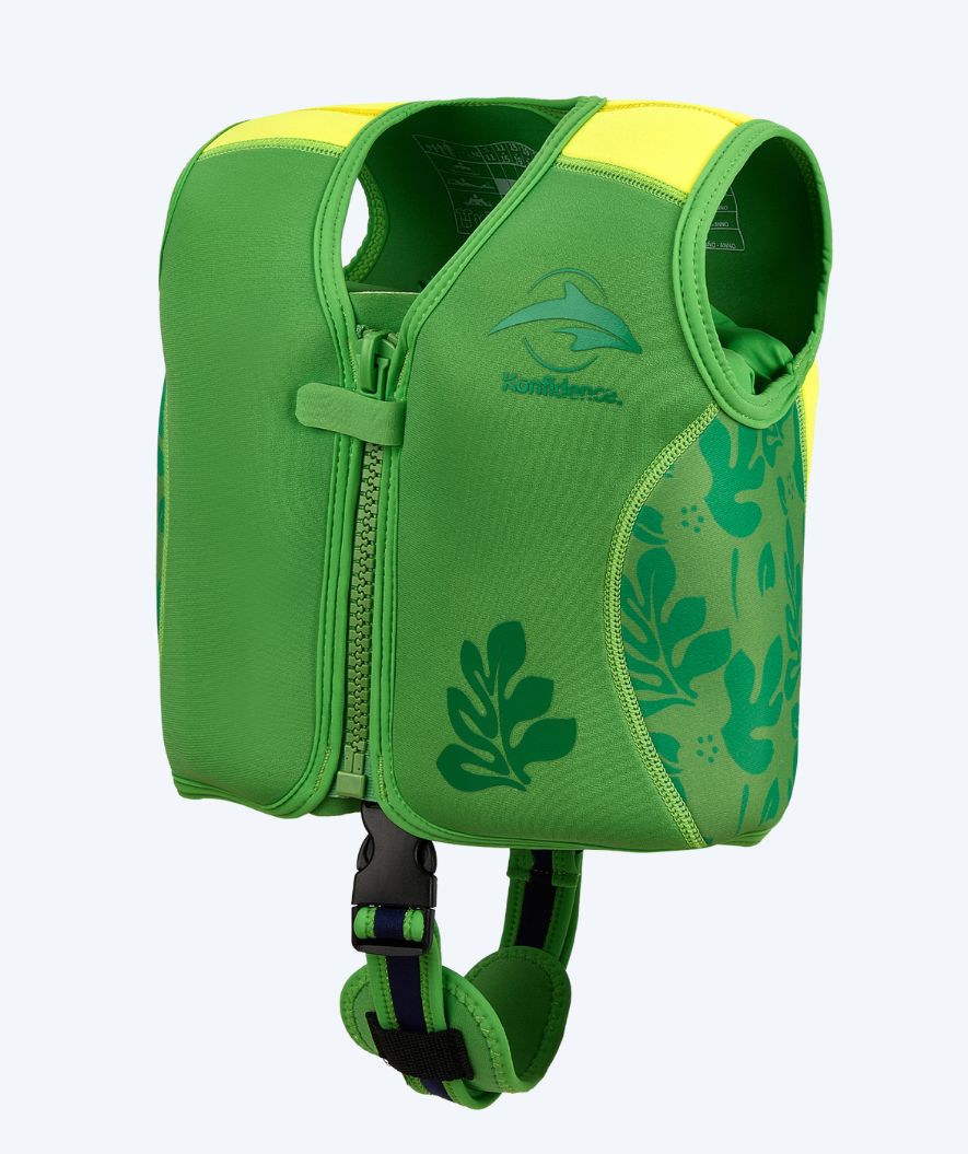 Konfidence simväst för barn (2-12) - Original - Grön/gul