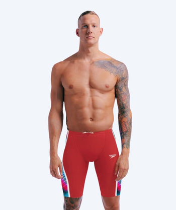 Speedo tävlingsbadbyxor för herr - LZR Pure Intent 2.0 - Röd/multi