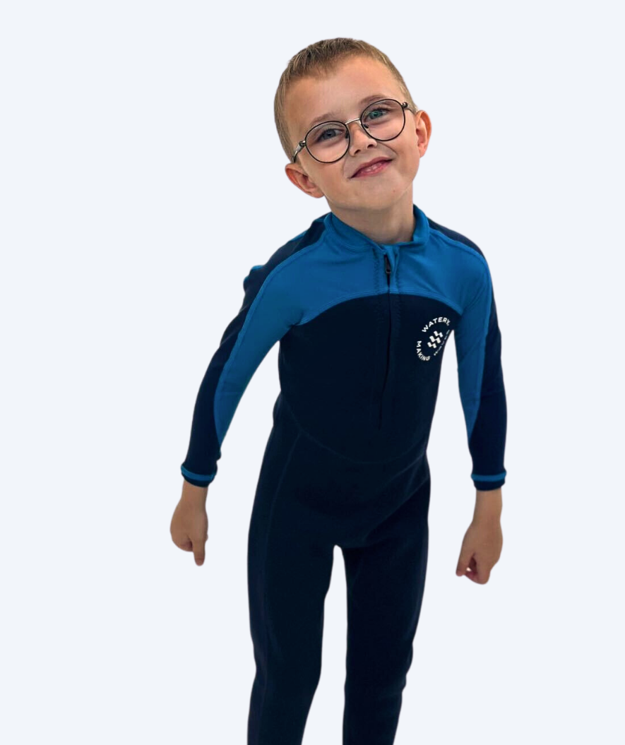Watery UV-våtdräkt för barn - Calypso Full-Body - Blå/marinblå