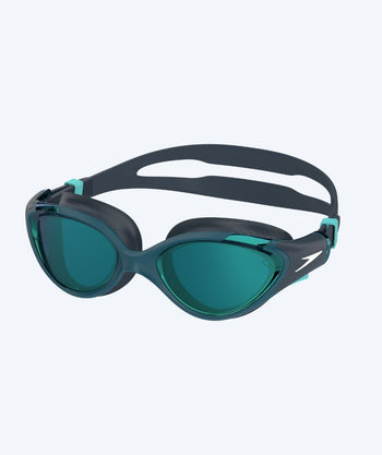 Speedo motionssimglasögon - Biofuse 2.0 Mirror - Mörkblå/grön