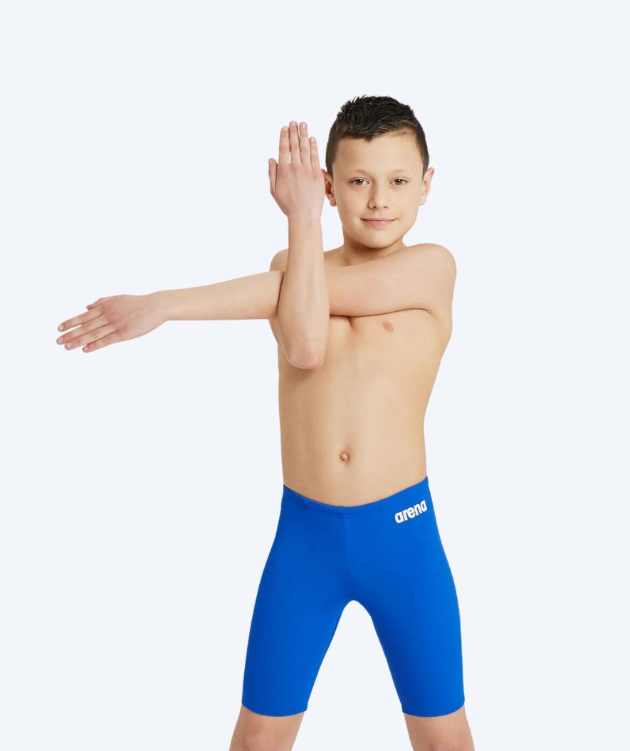 Arena långa badbyxor för pojkar - Team Solid - Blå