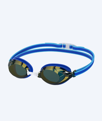 Speedo simglasögon tävling för barn (6-14) - Vanquisher 3.0 Mirrored - Blå/guld
