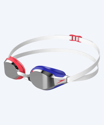 Speedo Elite simglasögon - Fastskin Speedsocket 2 Mirror - Blå/röd